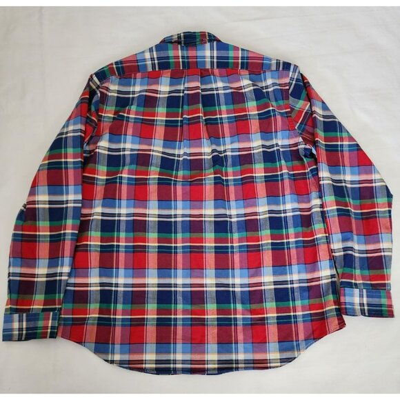 Ralph Lauren Men's Red/Multicolor Plaid Button-Up Long Sleeve Shirt Size XL/TG - Picture 5 of 16